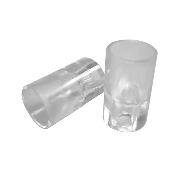 Shelf bearer, clear plastic, ø 11 x 19 mm