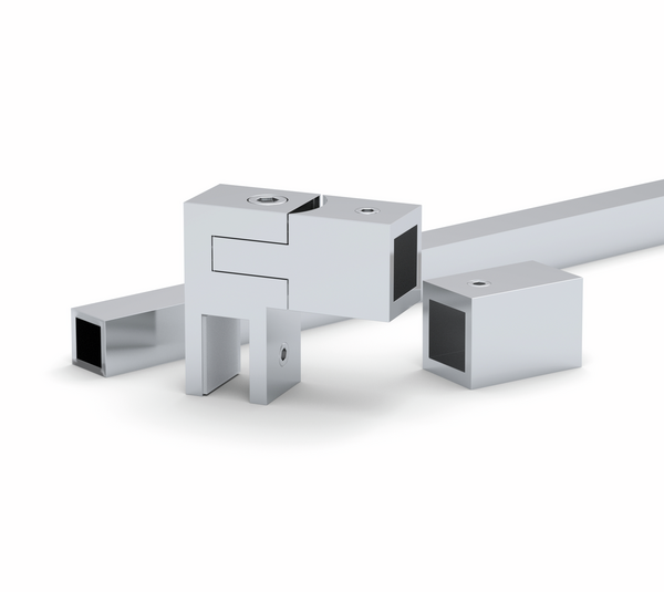 Reinforcement bar set Square 15, glass-wall 90°
