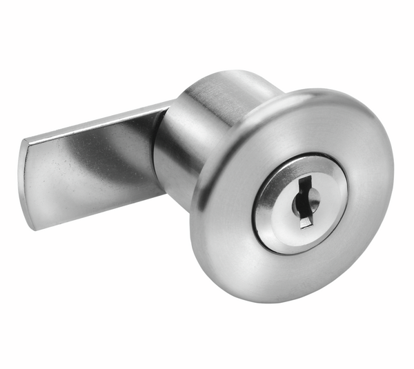 Glass door lock for UV bonding