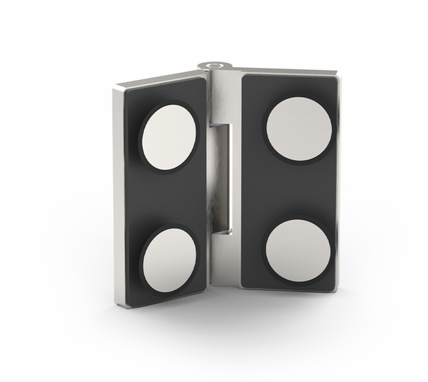 Shower door hinge Madrid FM, glass-glass 135-180°