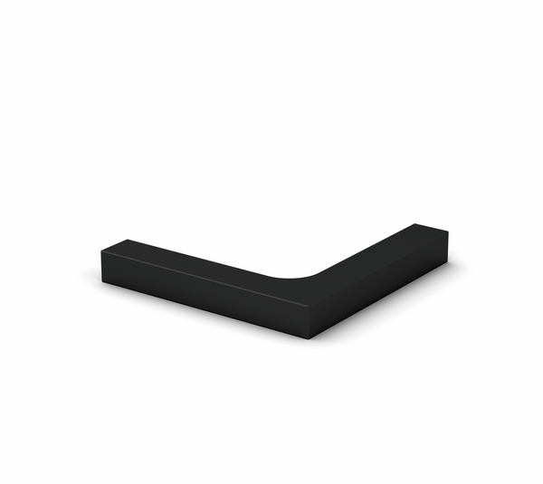 Stabilising bracket, glass-glass 90°