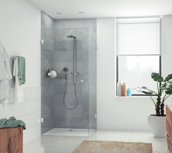 Connettore angolare Avila, vetro-vetro 90°