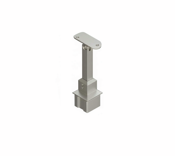 Handrail support top mount 180°, height adjustable