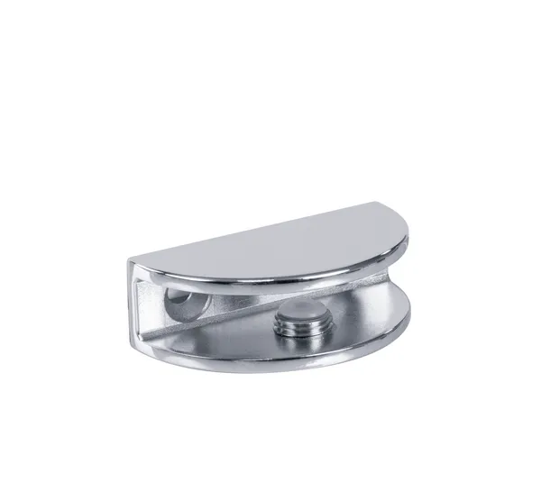 Glass shelf support round