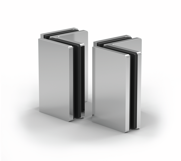 Connettore angolare Santos, vetro-vetro 90°