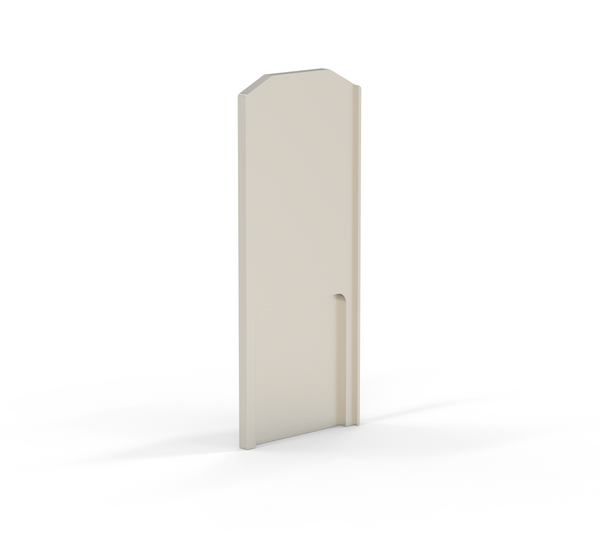 VetroMount® Slim end cap for U-profile, for stairwells
