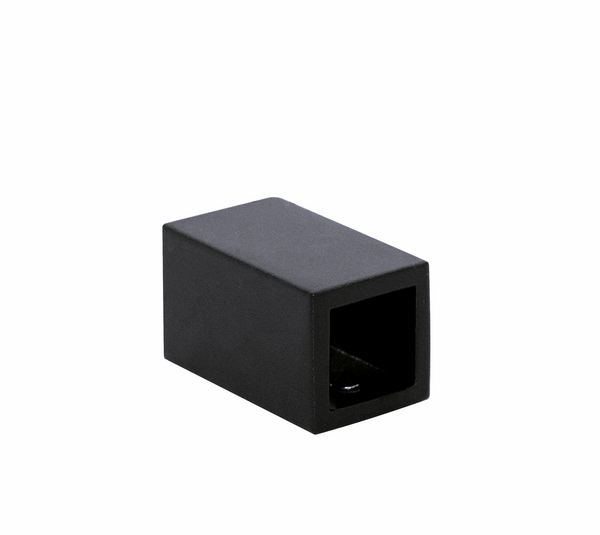 Wall connector 90° Bohle square black