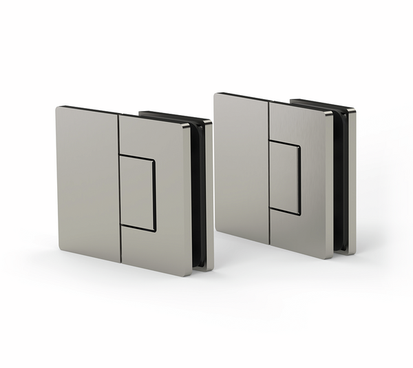 Shower door hinge Santos, glass-wall 180°
