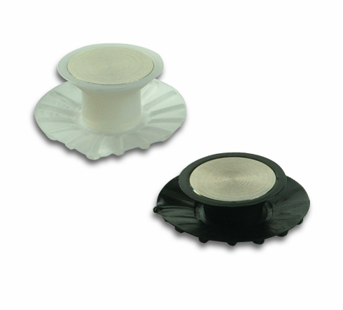 GM PICO® Punkthalter, edelstahlfarbige Abdeckscheibe