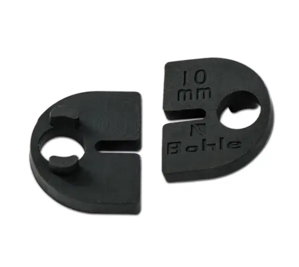 Inserts for clamp fixing D-shaped 50 x 40 mm