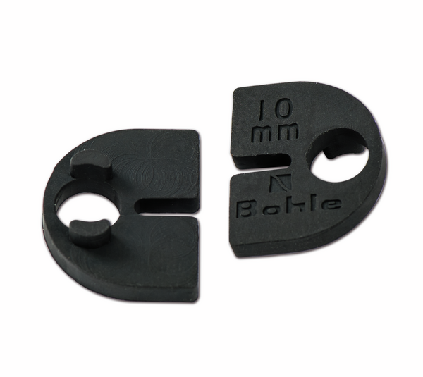 Einlagen für Klemmbefestigung halbrund 50 x 40 mm