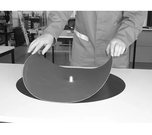 Ø = 600 mm-es gumi mágnestárcsa