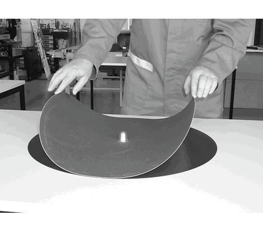 Rubber magnetic disc Ø 600 mm