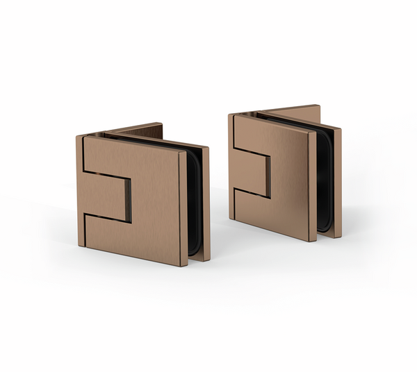 Shower door hinge Juna®, glass-wall 90°