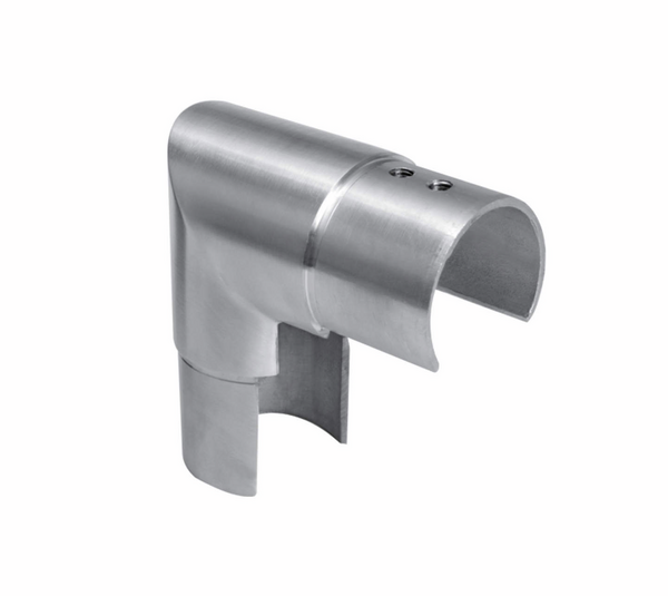 Angle connector vertical ø 42.4 mm open