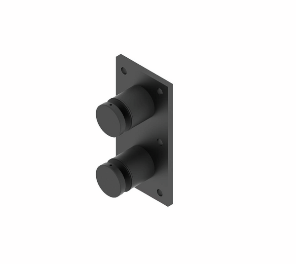 Soporte puntual ø 50 mm con placa base, ajustable 360°
