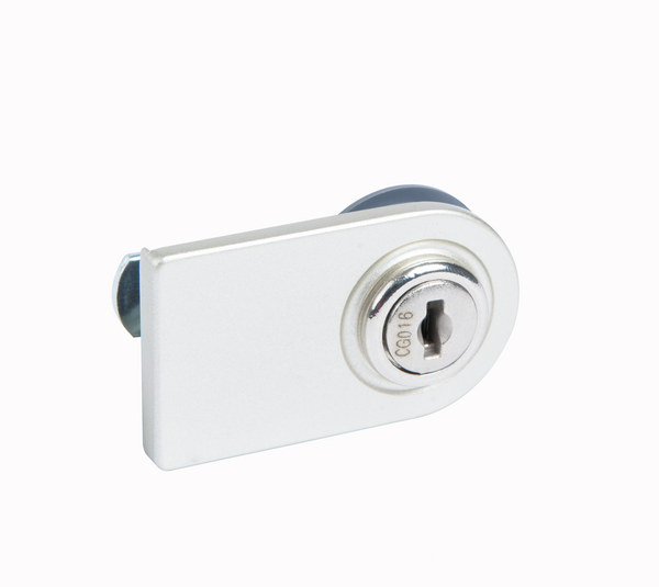 Glass door lock with glass processing