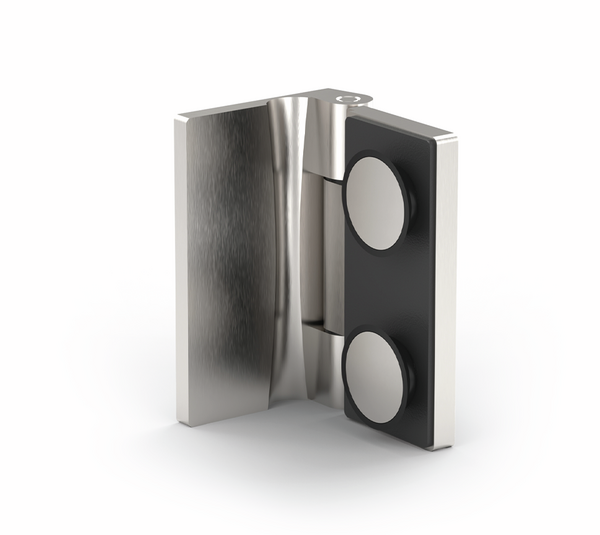 Shower door hinge Madrid FM, glass-wall 90°