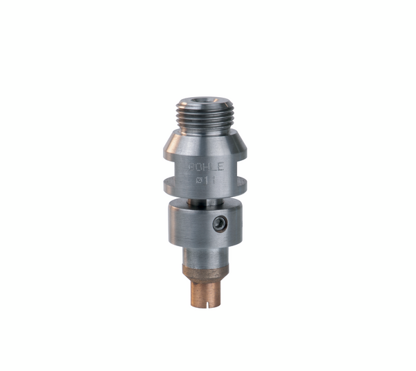 Industrial diamond hollow drill with countersink ring
