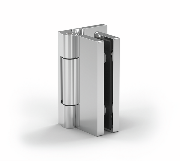 Shower door hinge Madrid, glass-wall 90°, opens outwards