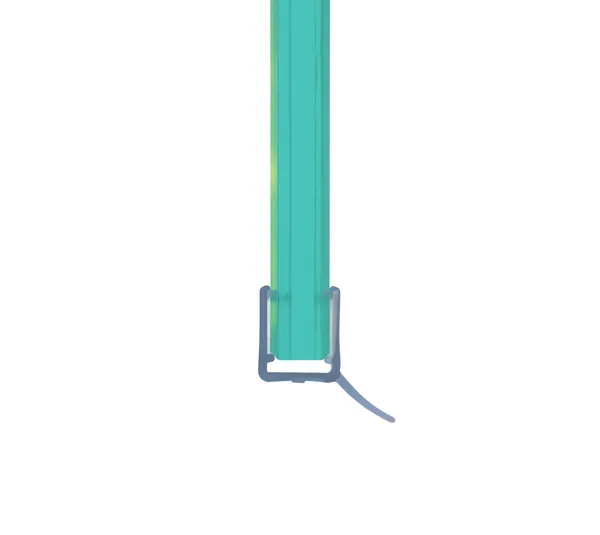 Shower door seal with short water deflector