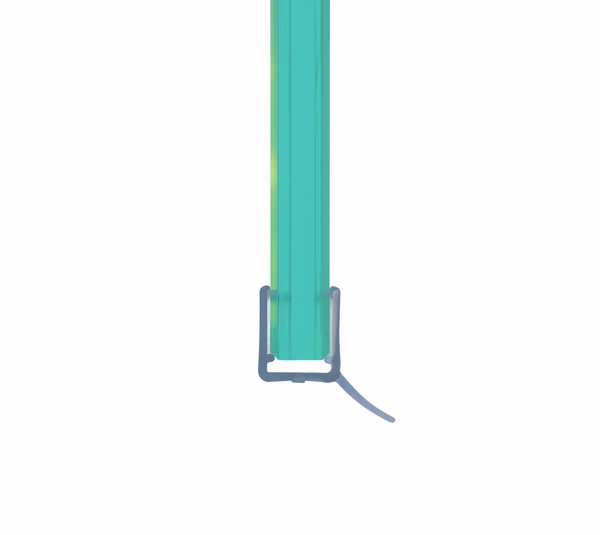Shower door seal with short water deflector