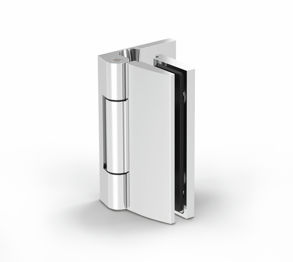 Avila shower door hinge, glass-wall 90°, opening outwards