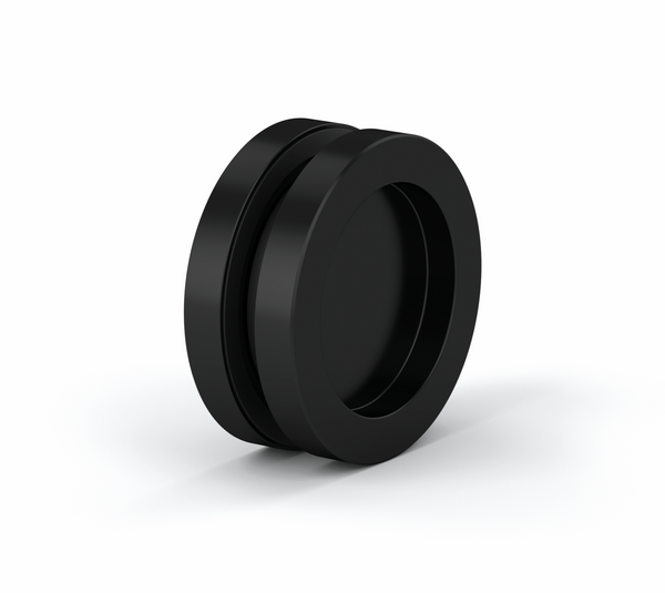 Round shell handle, closed