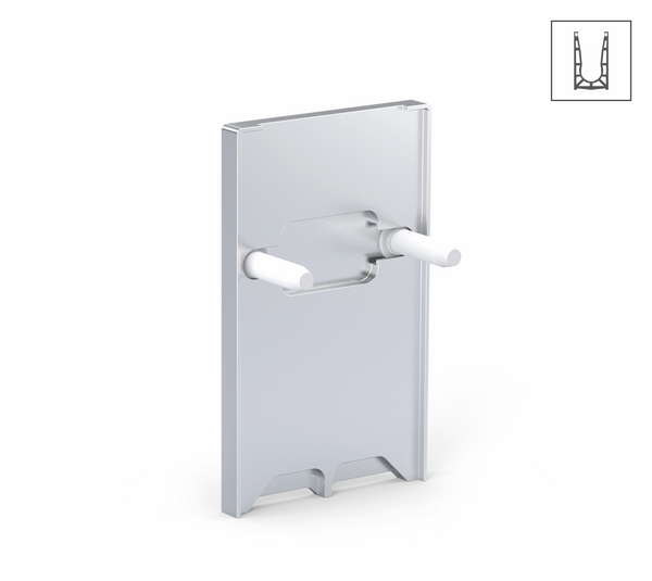 Embout VetroMount® pour profilé U au sol