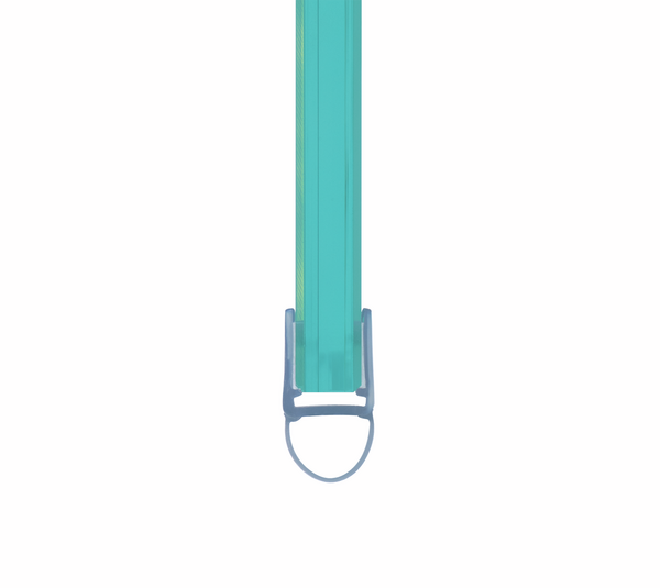 Shower door seal with bellows