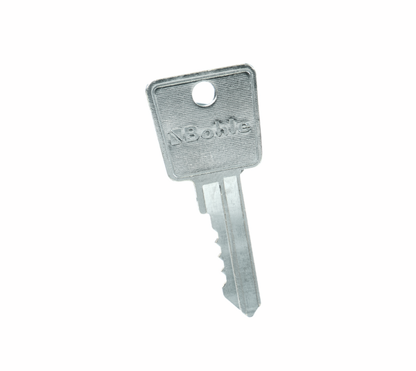 Spare key for glass door lock