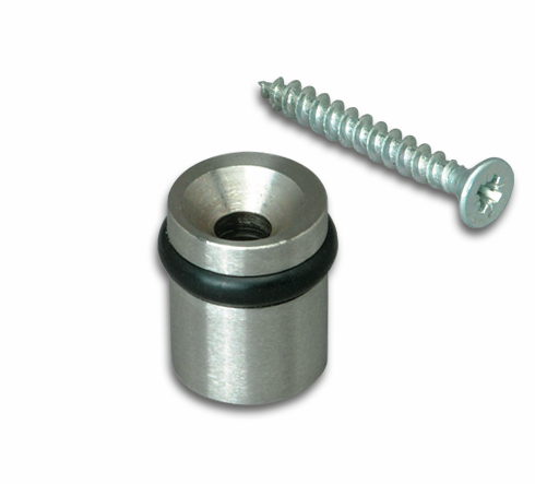 Glass shelf support glass - wood