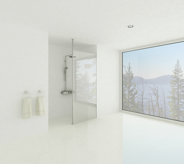 BO5215435 Vigo Perfil para mampara de bano, cuadrado de 30x30mm, longitud 2800mm