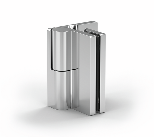 Arta shower door hinge, glass-wall 90°