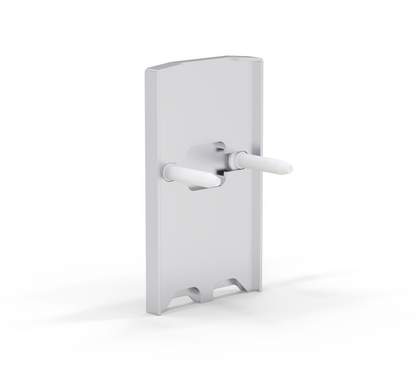 VetroMount® Slim end cap for U-shaped floor profile