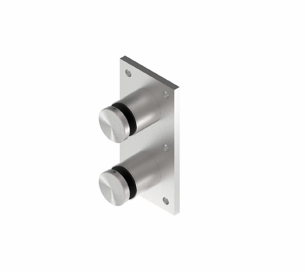 Point fixing ø 50 mm, base plate, 360° adjustable