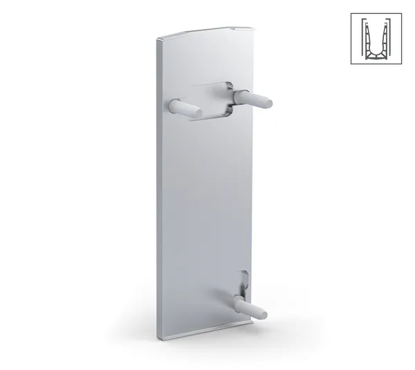VetroMount® Endkappe für Seitenprofil Y