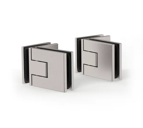 Shower door hinge Juna®, glass-glass 90°