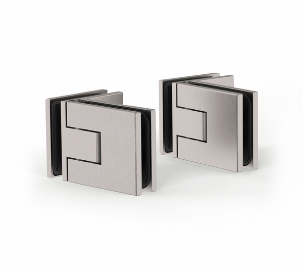 Shower door hinge Juna®, glass-glass 90°