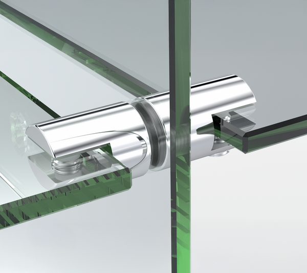Glass shelf support