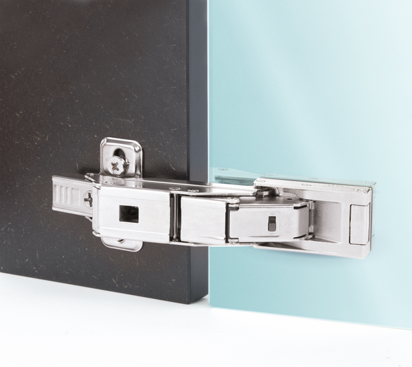 Cristallo, glass-wood, complete hinge