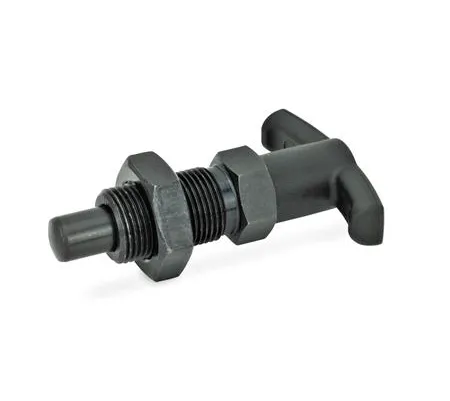 Perno retención con mango en T sin bloqueo, con contratuerca