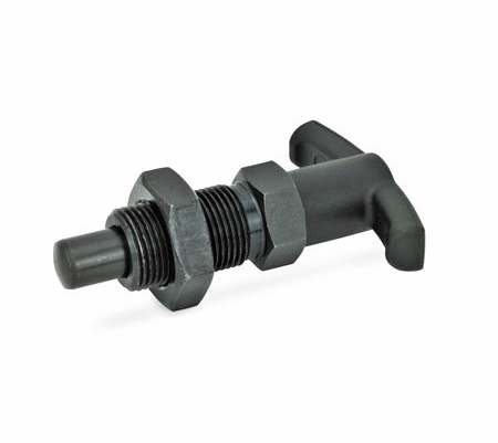 Lock pin with T-handle without indexing lock