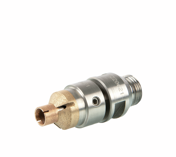 Industrial diamond hollow drill with deep countersink