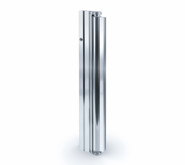 Aqua shower door hinge, glass-wall 90°