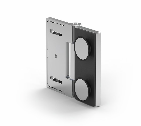 Shower door hinge Madrid FM, glass-wall, 180° 