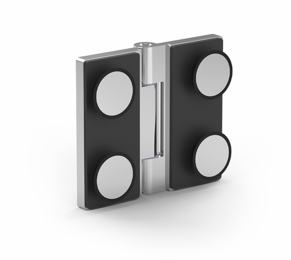 Shower door hinge Madrid FM, glass-glass 135-180°