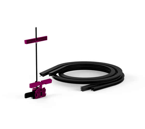 VetroMount® Slim fitting kit, with cover profile