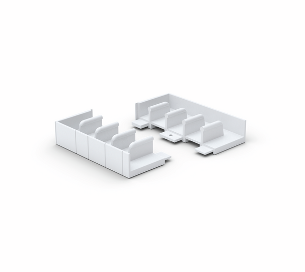 Embouts inférieurs FloorTrack pour rail de roulement