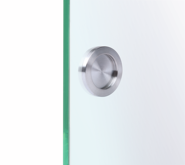 Shell handle round, self-adhesive ø 44